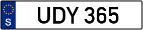 Truck License Plate